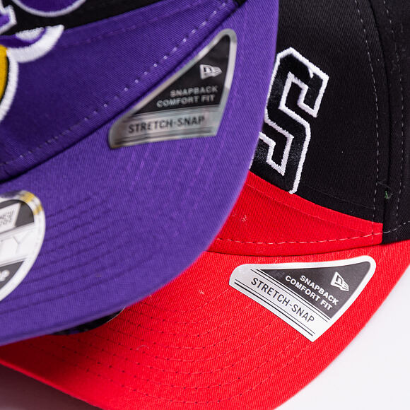 Kšiltovka New Era 9FIFTY Stretch Snap Los Angeles Lakers Team Split