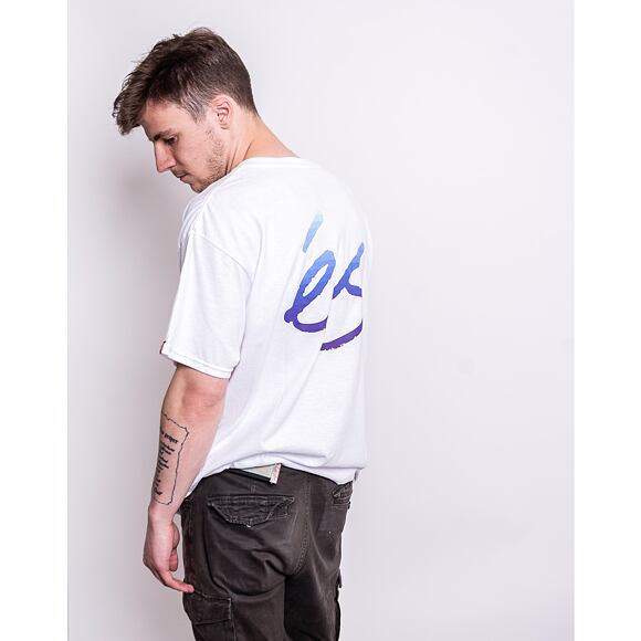 Triko éS Script Gradient Tee WHITE