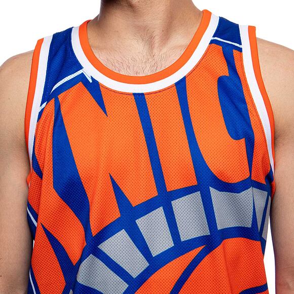 Dres Mitchell & Ness tank top New York Knicks royal Big Face Jersey