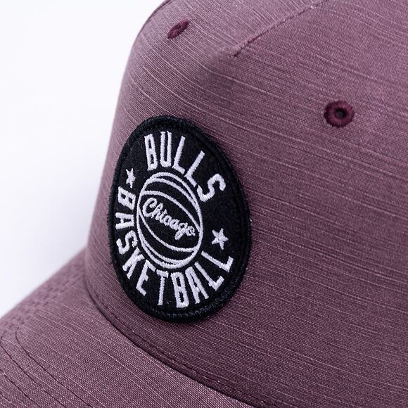 Kšiltovka Mitchell & Ness Slub Patch Chicago Bulls Burgundy Snapback