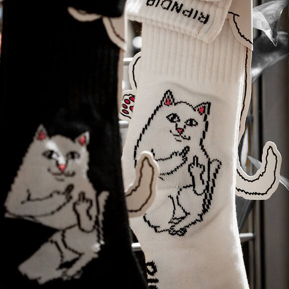 Ponožky RIP N DIP Lord Nermal Socks RND2111 White