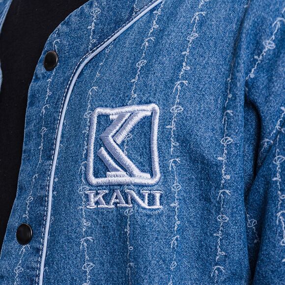 Dres Karl Kani OG Denim Baseball Jersey Blue 6035463