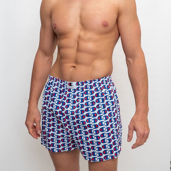 Pánské Trenky Champion Loose Boxer Premium C White Print
