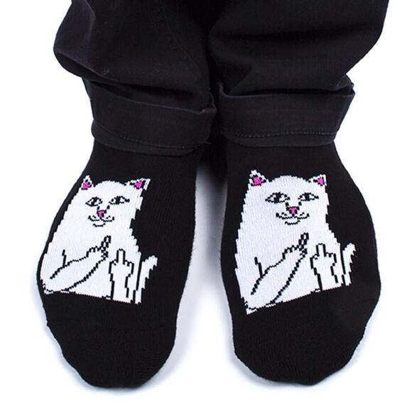 Ponožky RIP N DIP Lord Nermal Low Socks RND2112 Black