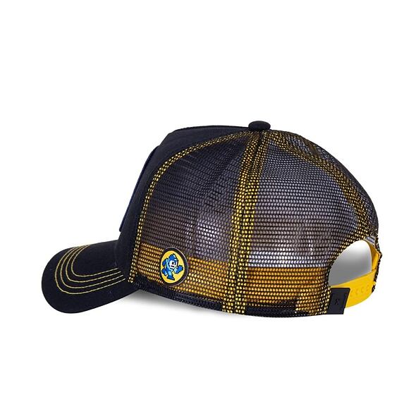 Kšiltovka Capslab Trucker (MEGAMAN) Black/Yellow HER2