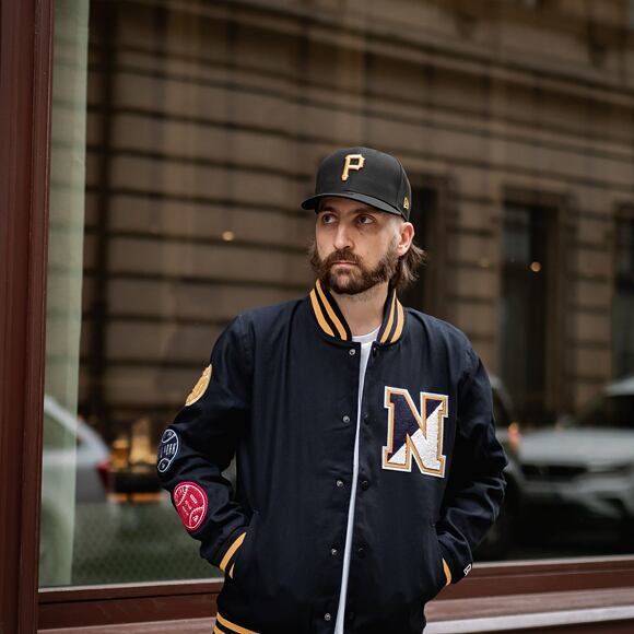 Bunda New Era Heritage Varsity Jacket Navy