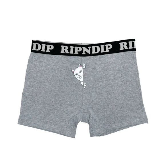 Trenýrky RIP N DIP Peek A Nermal Boxers RND4608G Heather Grey