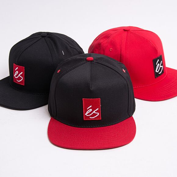 Kšiltovka ÉS Main Block Snapback Black/Red