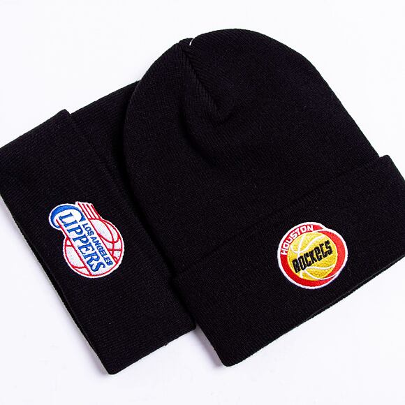 Kulich Mitchell & Ness Houston Rockets HWC Team Logo Cuff Knit Black