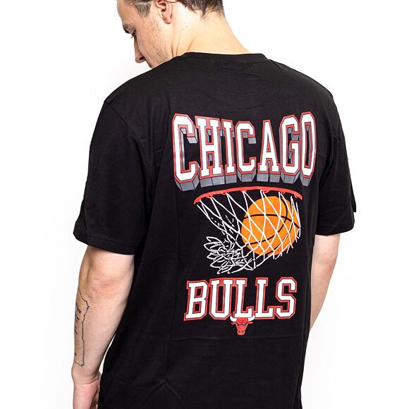 Triko New Era NBA Bball Hoop Graphic Tee Chicago Bulls Black