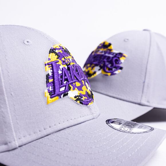 Dětská kšiltovka New Era 9FORTY NBA Wild Camo Los Angeles Lakers Graphite