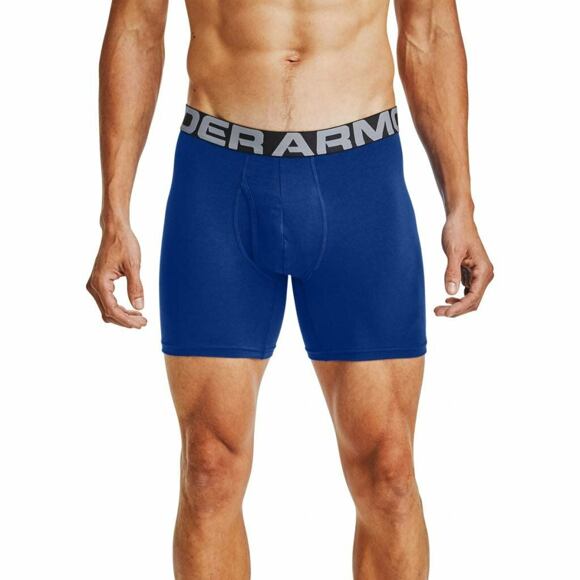 Pánské Trenýrky Under Armour Charged Cotton 6in 3 Pack - Black / Grey / Blue