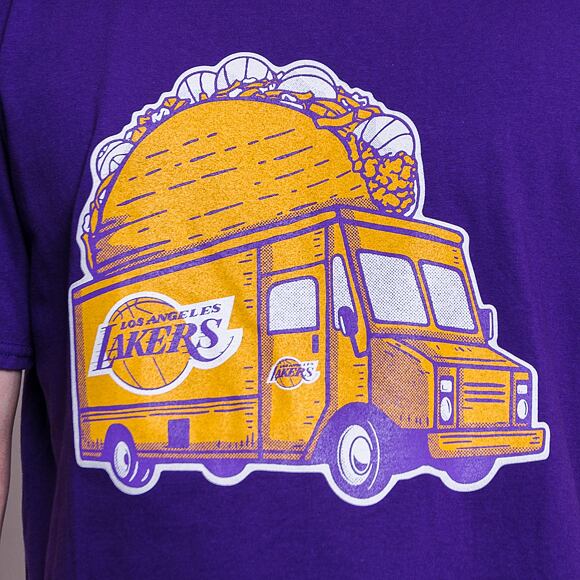 Triko Mitchell & Ness Taco Truck Lakers Tee Los Angeles Lakers Purple