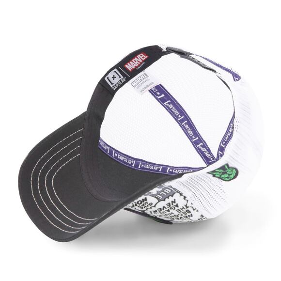 Kšiltovka Capslab Trucker - Marvel - Hulk Comic Strip - White / Black