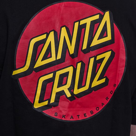 Triko Santa Cruz Classic Dot Chest T-Shirt Black