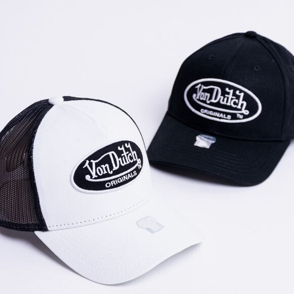 Kšiltovka Von Dutch Boston Trucker Cotton White/Black