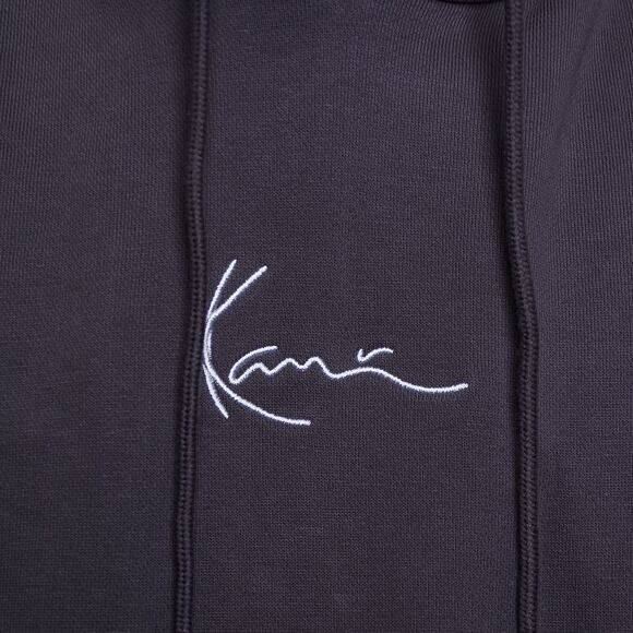 Mikina Karl Kani Small Signature OS Heavy Sweat Hoodie anthracite