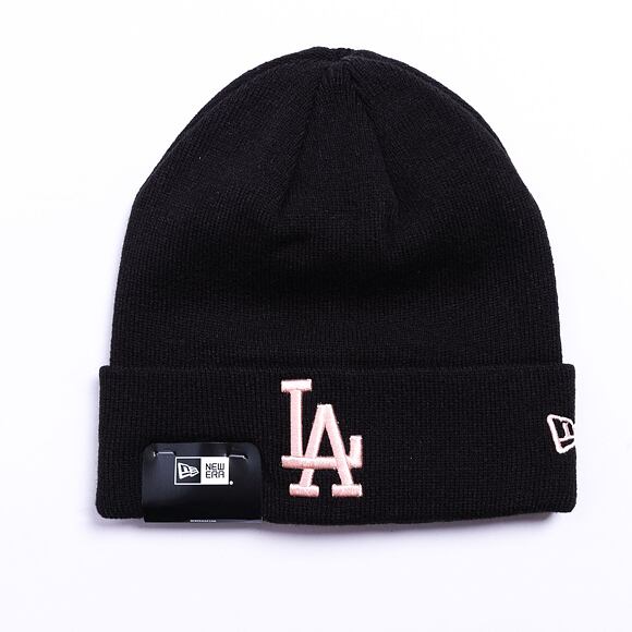 Kulich New Era MLB League Essential Cuff Beanie Los Angeles Dodgers Black / Blush Pink