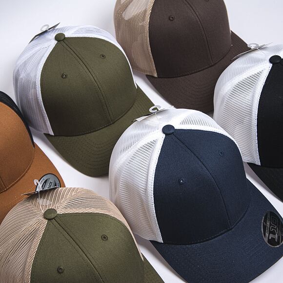 Kšiltovka Yupoong Flexfit 110 Mesh Cap 2-Tone Navy/White