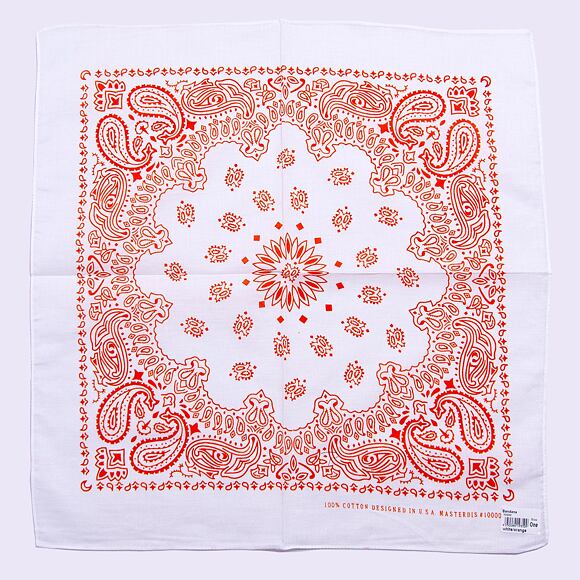 Šátek Urban Classics Bandana White/Orange