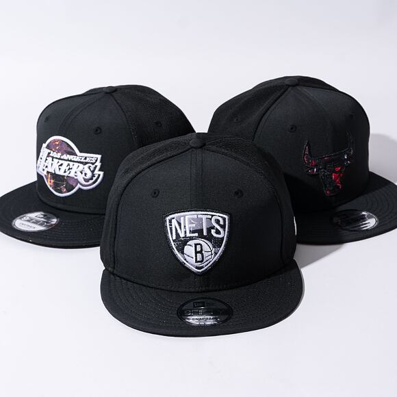 Kšiltovka New Era 9FIFTY NBA Print Infill Brooklyn Nets Black