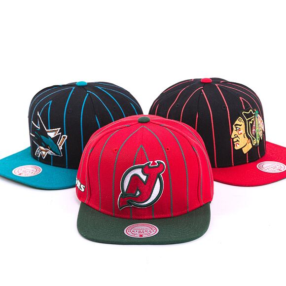 Kšiltovka Mitchell & Ness NHL TEAM PIN SNAPBACK DEVILS Red