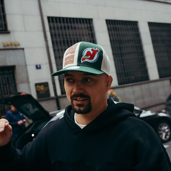 Kšiltovka Mitchell & Ness NHL Pop Panel Snapback New Jersey Devils Off White