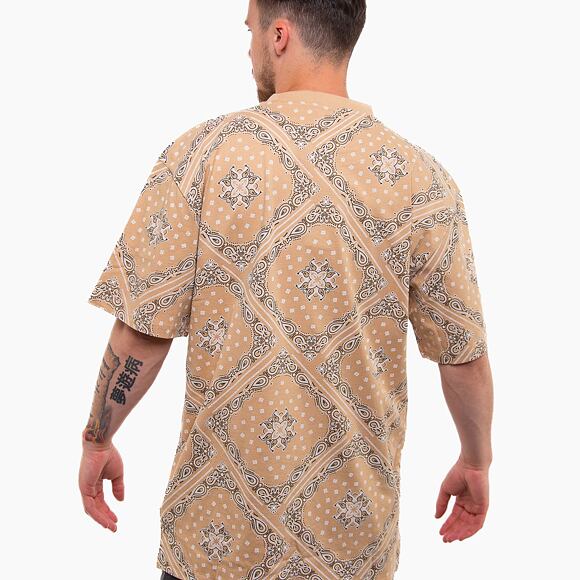 Triko Karl Kani Small Signature Paisley Tee sand/black/white