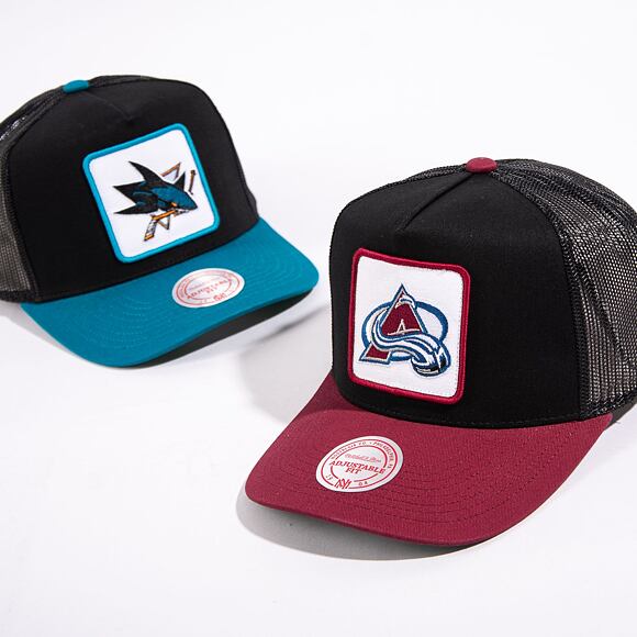 Kšiltovka Mitchell & Ness Nhl Truck It Trucker Sharks Black