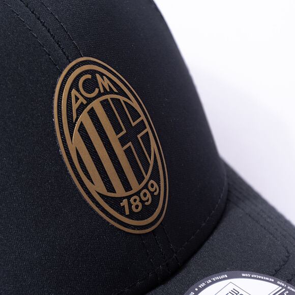 Kšiltovka New Era - Black & Gold 9FORTY - AC Milan - Black