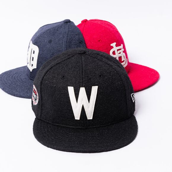 Kšiltovka New Era 59FIFTY MLB Retro Wooly Cooperstown Washinton Senators Black