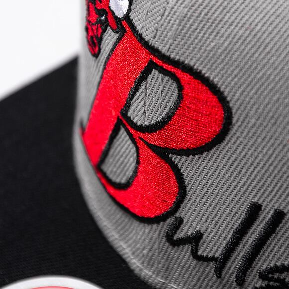 Kšiltovka Mitchell & Ness Top Letter Snapback NBA CHICAGO BULLS Grey
