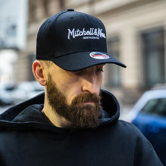 Kšiltovka Mitchell & Ness - Branded Pinscript Classic Red - Black/White