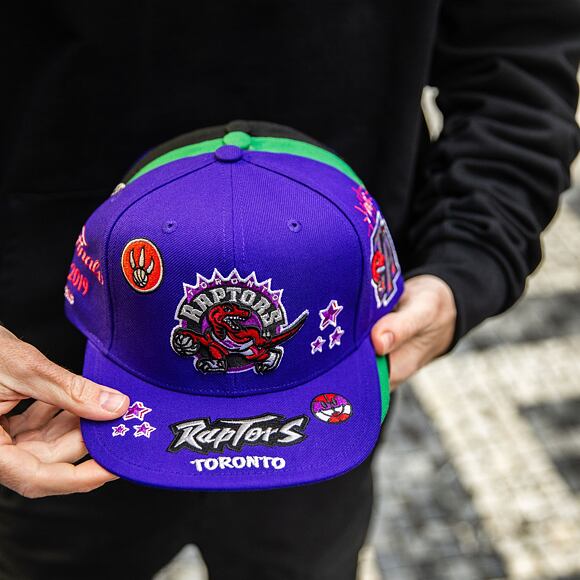 Kšiltovka Mitchell & Ness All Out Snapback Hwc NBA TORONTO RAPTORS Purple