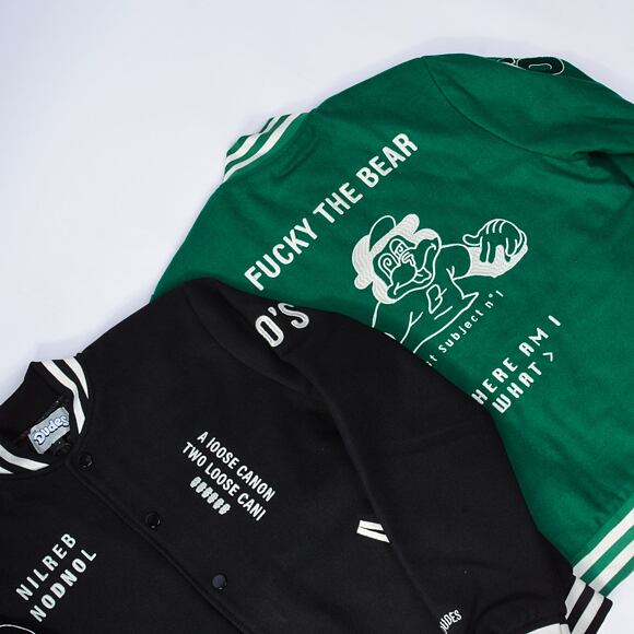 Bunda The Dudes Test Subject 1 Varsity Jacket Black