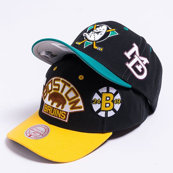 Kšiltovka Mitchell & Ness Overbite Pro Snapback Vntg Anaheim Ducks Black