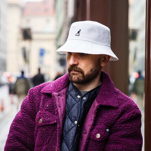 Klobouk Kangol - Bermuda Bucket - White