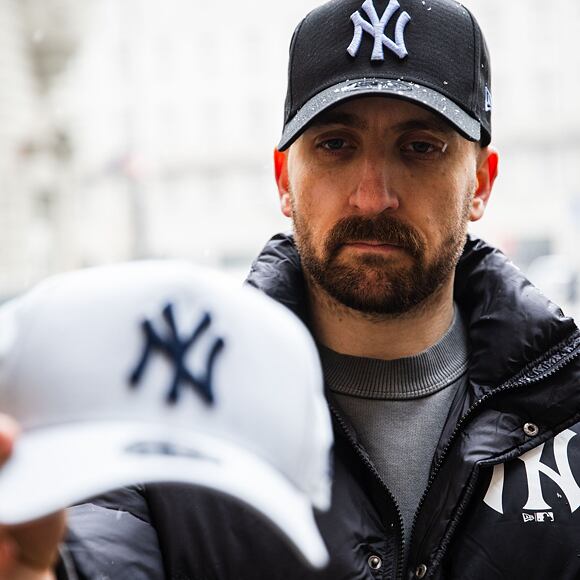 Kšiltovka New Era - MLB Essential 9FORTY A-Frame - NY Yankees - Black / Pastel Blue