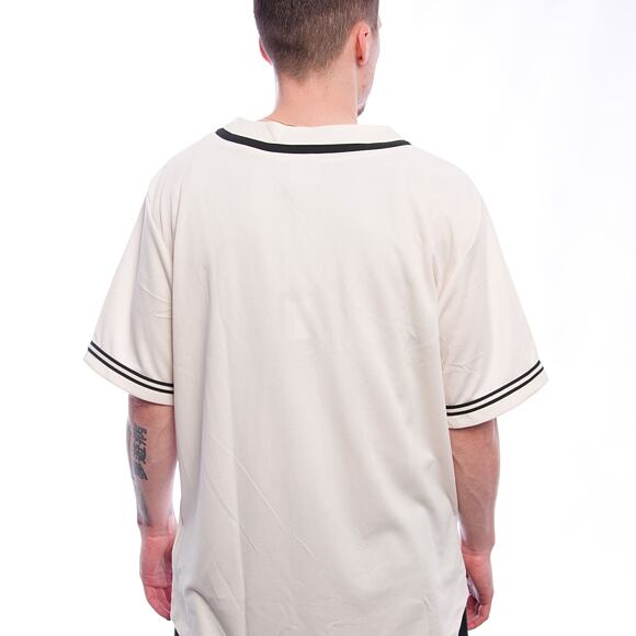 Dres Karl Kani - College Baseballshirt off - white/black