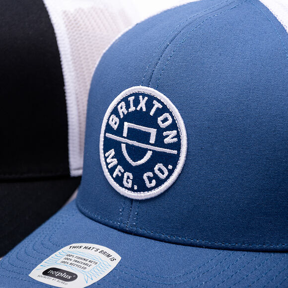 Kšiltovka Brixton - Crest X Mp Mesh Cap - Joe Blue/White