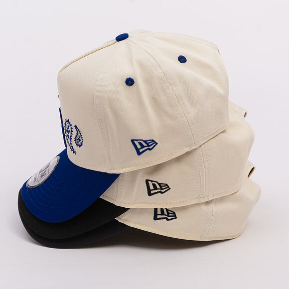Kšiltovka New Era - MLB Paisley Bandana 9FORTY A-Frame - LA Dodgers - Cream / Dark Royal