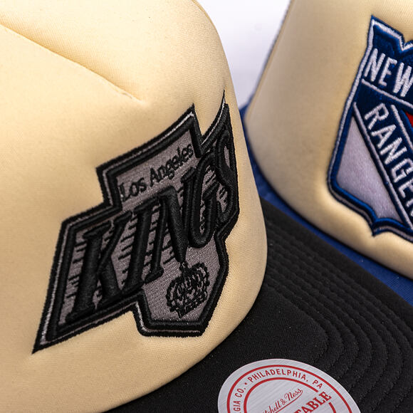 Kšiltovka Mitchell & Ness - NHL Vintage Block Trucker - Los Angeles Kings - Cream
