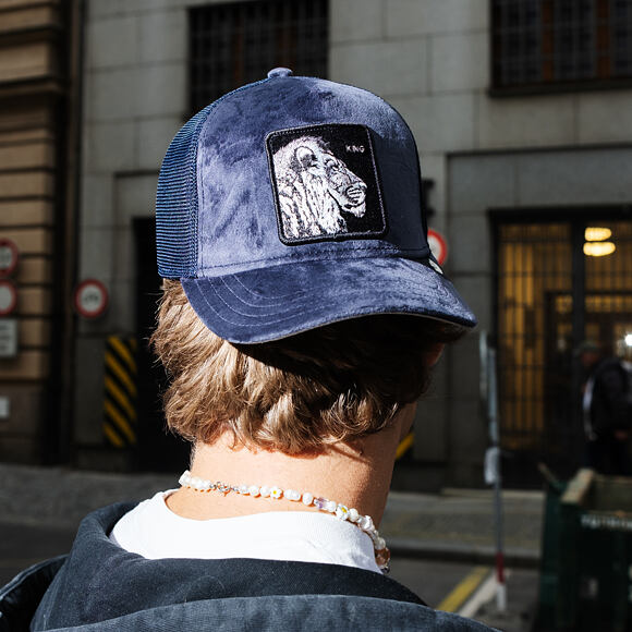 Kšiltovka Goorin - Velour Lion - Navy