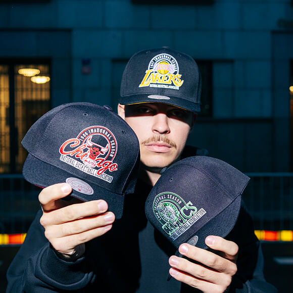 Kšiltovka Mitchell & Ness - NBA Inaugural Team Pro Crown - Los Angeles Lakers - Black