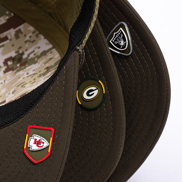 Kšiltovka New Era - NFL25 "Salute to Service" - 9SEVENTY Stretch-Snap - Kansas City Chiefs