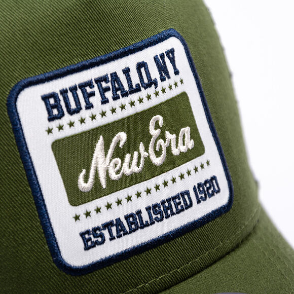 Kšiltovka New Era - Branded Patch Trucker 9FORTY Trucker - Rifle Green