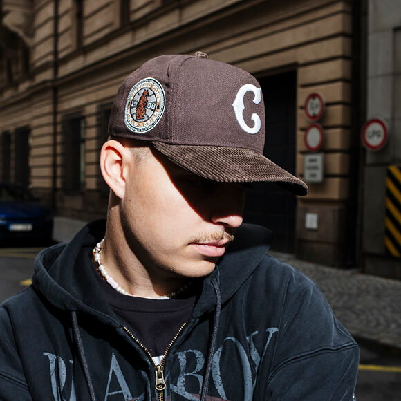 Kšiltovka New Era - MLB Cooperstown Cord 19TWENTY - Chicago Cubs - Brown