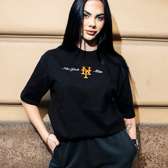 Triko New Era - MLB Graphic Oversized Tee - NY Mets - Black