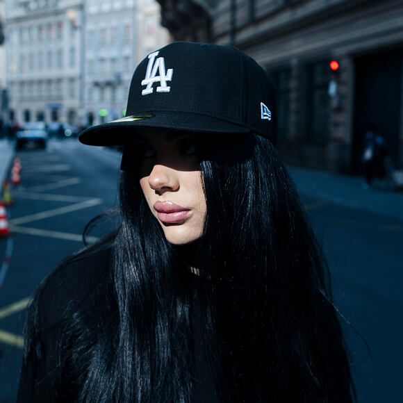 Kšiltovka New Era - MLB Basic 59FIFTY - LA Dodgers - Black / White