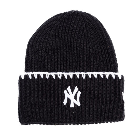 Dámský Kulich New Era - MLB Chunky Top Stitch Beanie - NY Yankees - Black